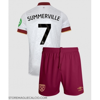 West Ham United Crysencio Summerville #7 Maglia Gara Terza Repliche 2024-25 Bambino Maniche Corte